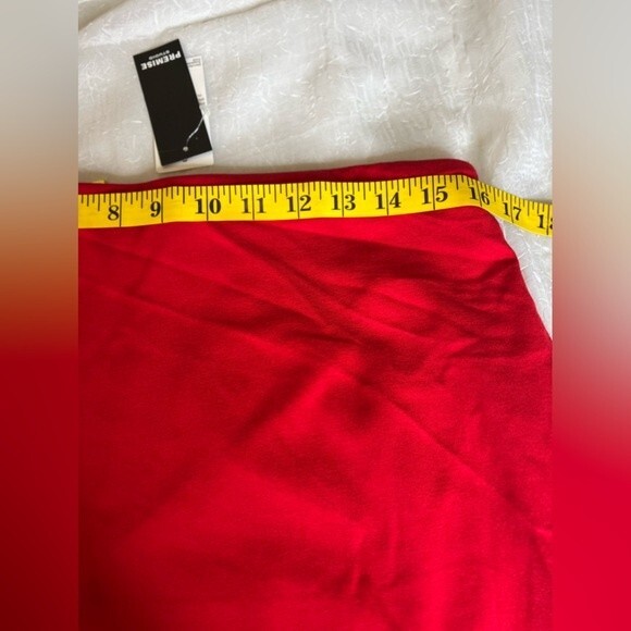 NWT Premise Studio Red Knit Midi Skirt Size 10 - Picture 9 of 15